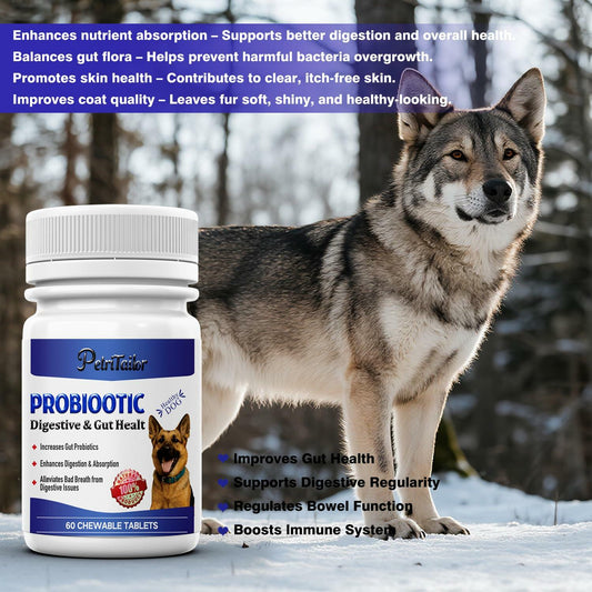 PetriTailor Probiotics Supplement for Dogs Digestive Enzymes