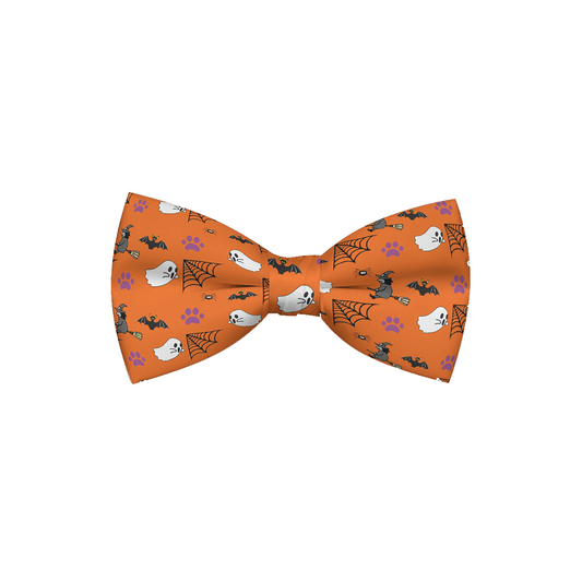 Purrfect Pet Kingdom Orange Halloween Dog Collar Bow Default Title Purrfect Pet Kingdom
