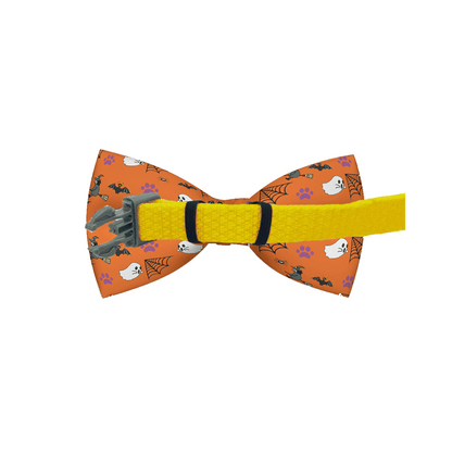Purrfect Pet Kingdom Orange Halloween Dog Collar Bow Purrfect Pet Kingdom