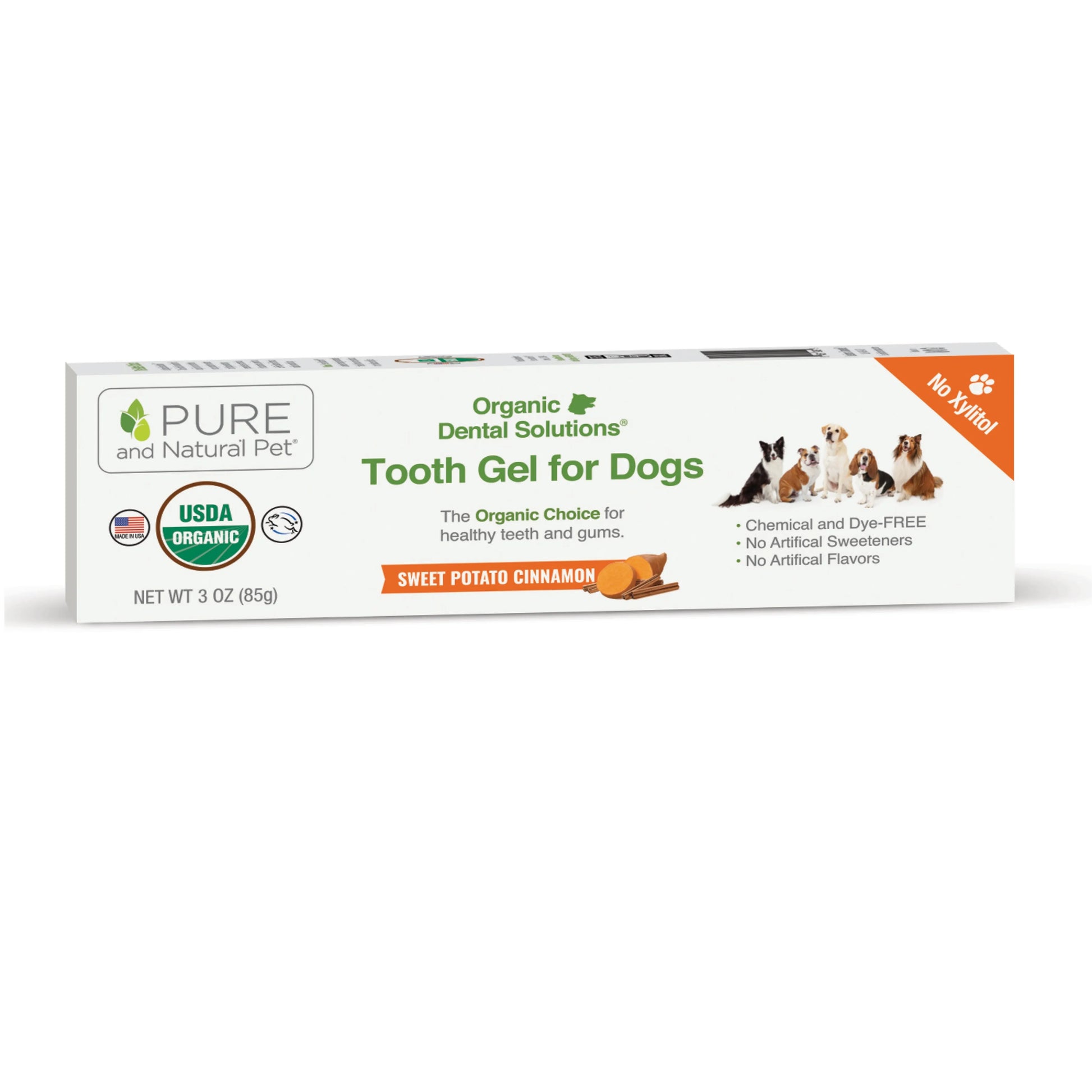 Organic Dog Dental Tooth Gel by Purrfect Pet Kingdom, 14.99, promotes natural oral hygiene for dogs.