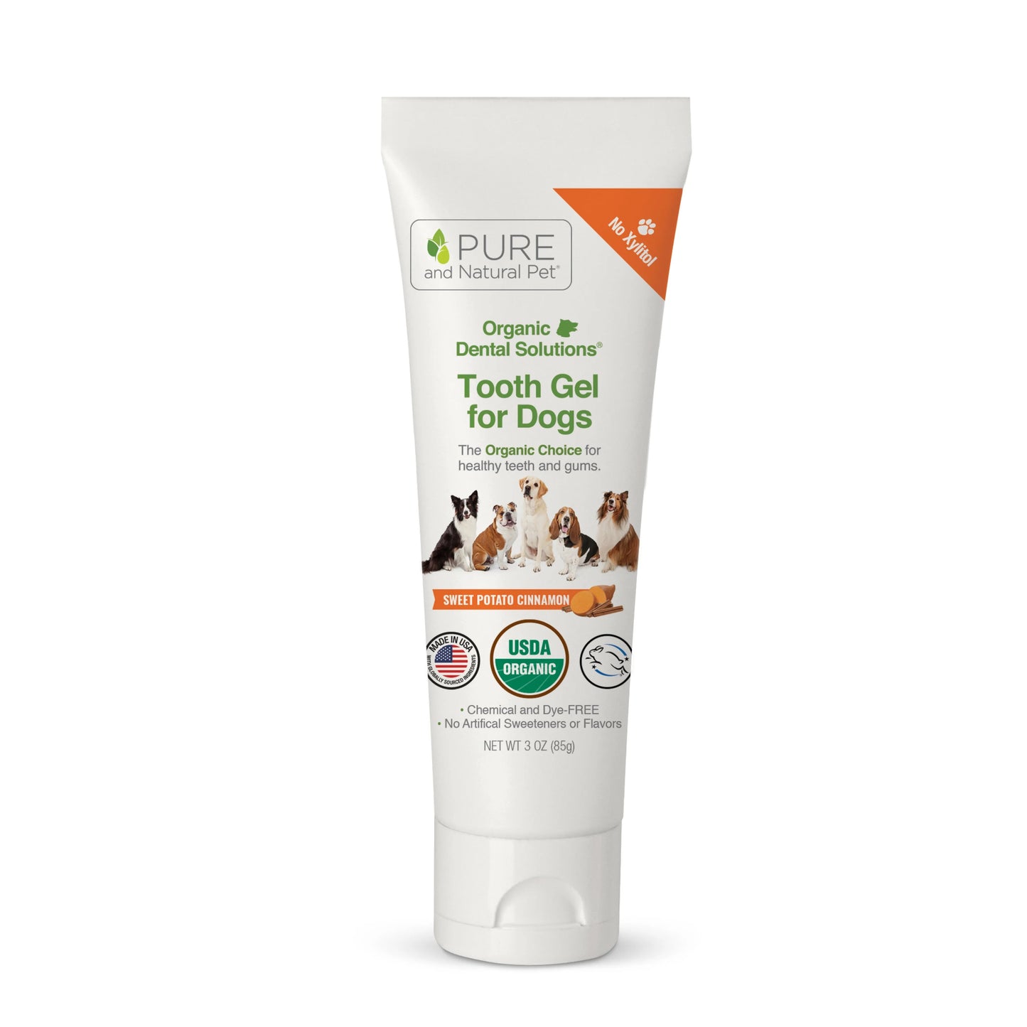 Organic Dog Dental Tooth Gel by Purrfect Pet Kingdom, 14.99, for fresh breath and health, ideal for pet dental care.