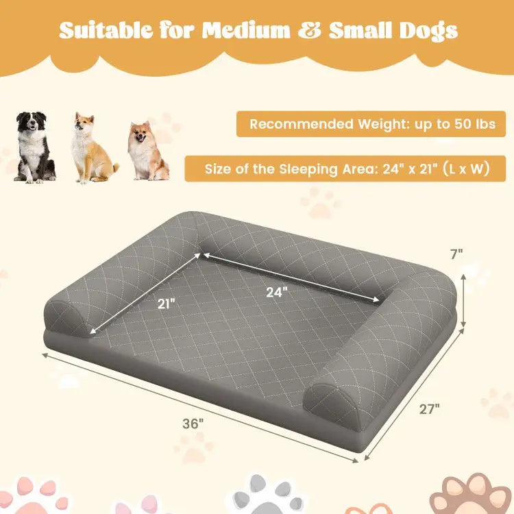 Purrfect Pet Kingdom Orthopedic Dog Crate Bed – Noble Comfort Purrfect Pet Kingdom