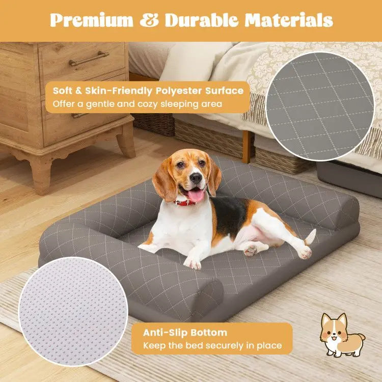 Purrfect Pet Kingdom Orthopedic Dog Crate Bed – Noble Comfort Purrfect Pet Kingdom