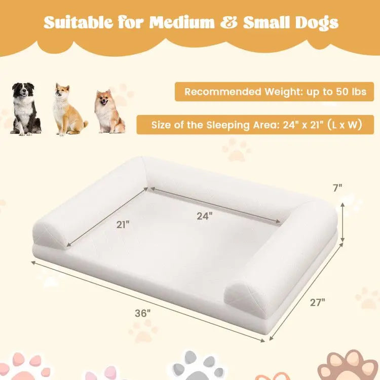 Purrfect Pet Kingdom Orthopedic Dog Crate Bed – Noble Comfort Purrfect Pet Kingdom