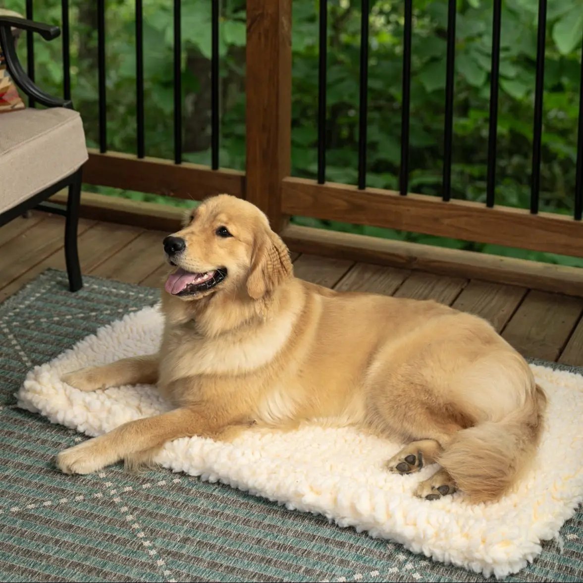 K9 Outdoors Orthopedic Dog Mat for Large Dogs with Soft, Plush Surface for Comfort