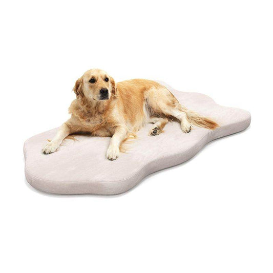 Purrfect Pet Kingdom Orthopedic Pet Bed for Dogs O S Beige Purrfect Pet Kingdom