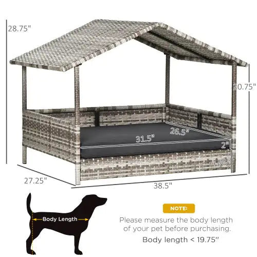 Purrfect Pet Kingdom outdoor luxury dog bed with a stylish canopy for comfortable pet relaxation