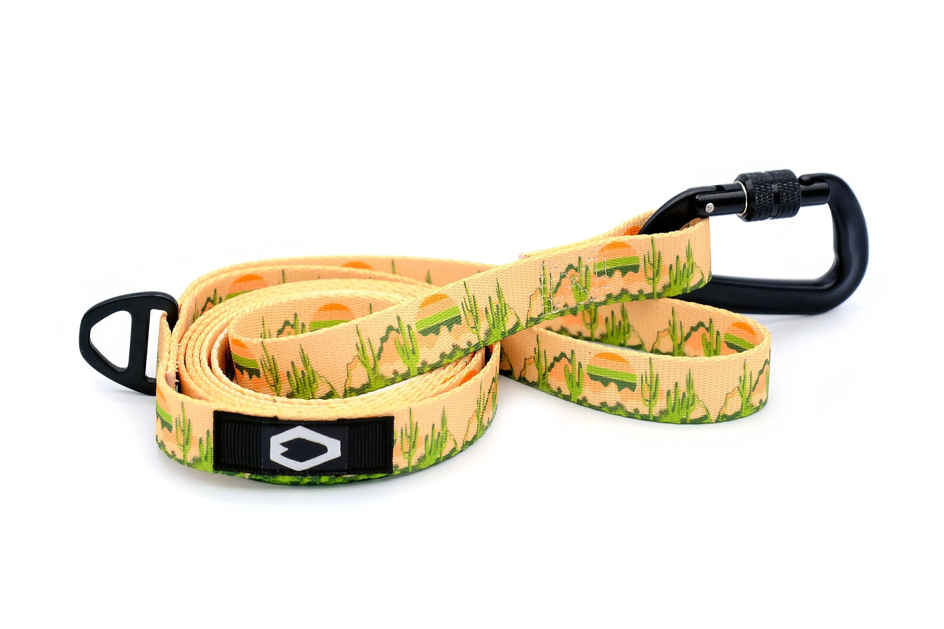 Outdoor Style Collar and Leash Set by Euro-Dog Collars and Leads in Mountain Sunset, Large 15"-24" Range, 1" Width.