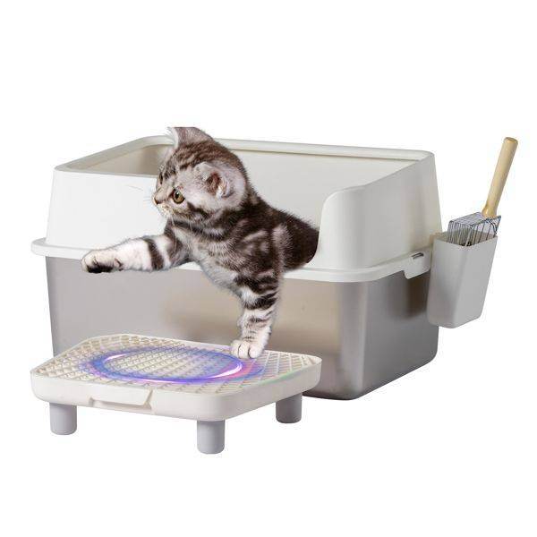 Purrfect Pet Kingdom Stainless Steel Cat Litter Box High-Sided Purrfect Pet Kingdom
