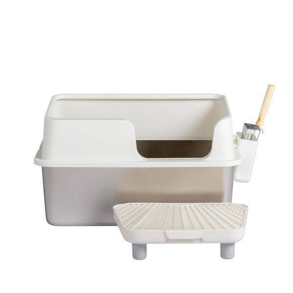 Purrfect Pet Kingdom Stainless Steel Cat Litter Box High-Sided Purrfect Pet Kingdom
