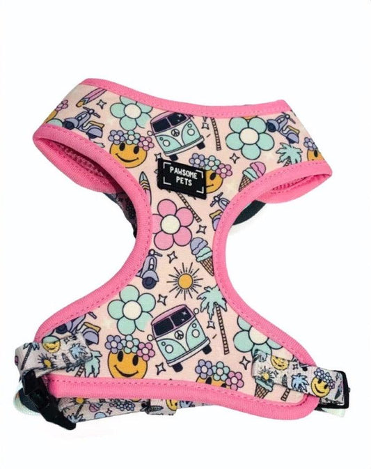 Colorful Tail Chasers everyday dog harness for small dogs with fun patterns and comfortable fit