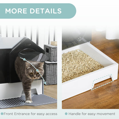 Purrfect Pet Kingdom Hidden Cat Litter Box with Particle Catching Mat Purrfect Pet Kingdom