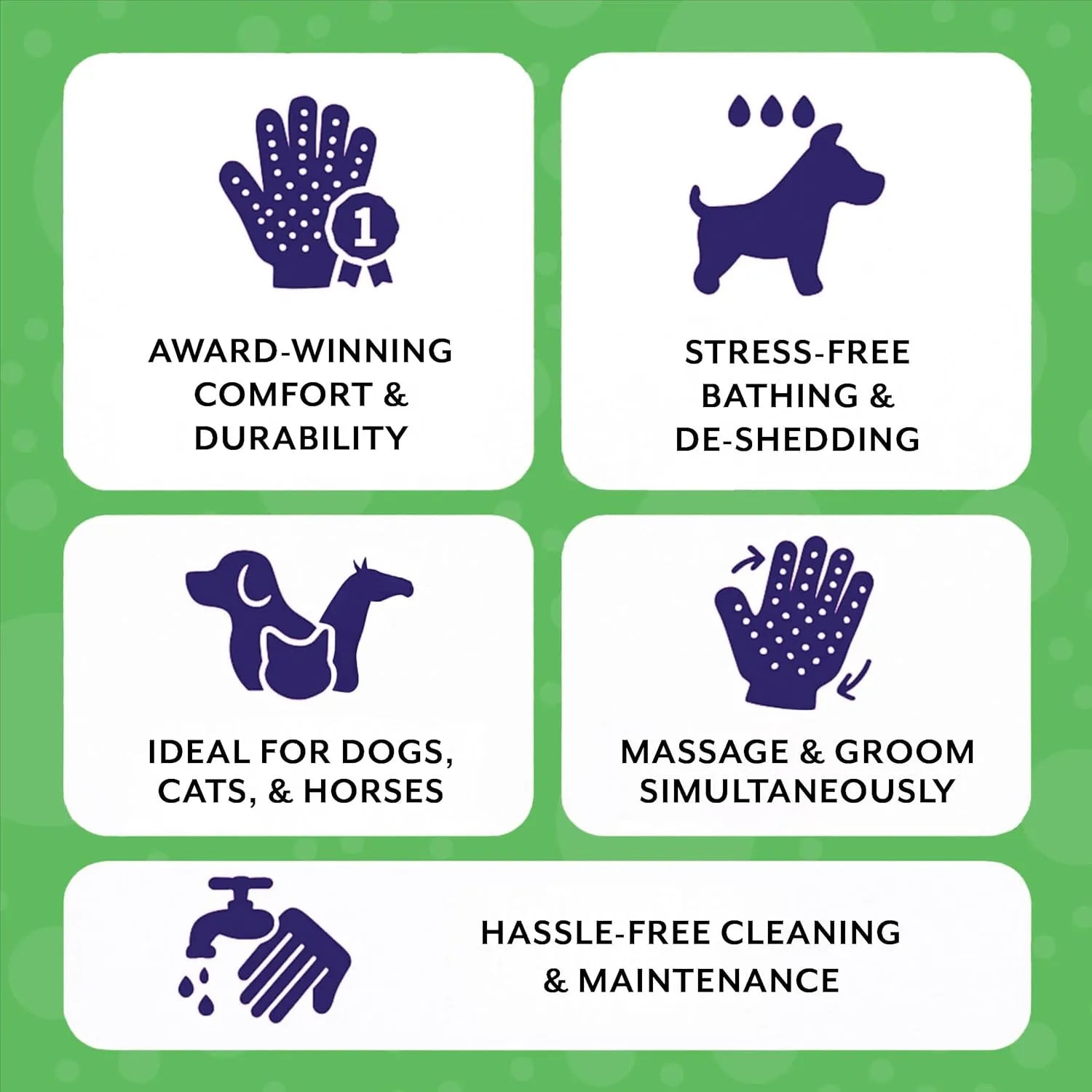 Paw and Tail Supply - Piccardmeds4pets Aloe Oats Dog Shampoo 16oz + HandsOn Grooming Gloves Small Complete Kit - Pet Suppl...