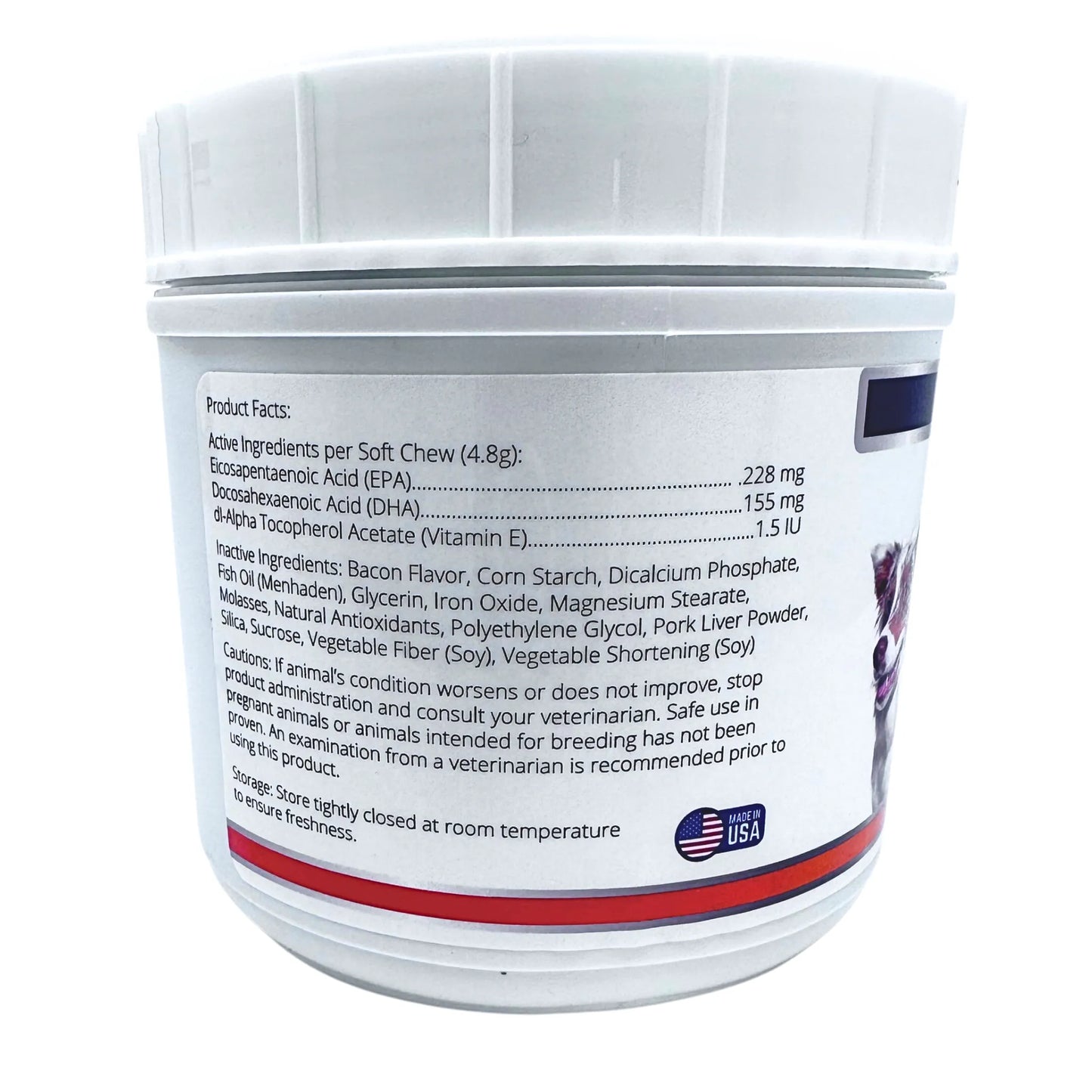 Paw and Tail Supply - PiccardMeds4pets Skin and Coat Omega-3 Soft Chews Small Dogs and Cats 150ct - Pet Health & Wellness