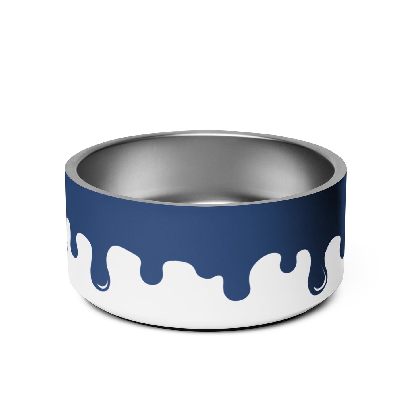 Pawcasso Blueberry Paint Drip 32oz Dog Bowl - Dog Bowls & Feeders - Wuforia