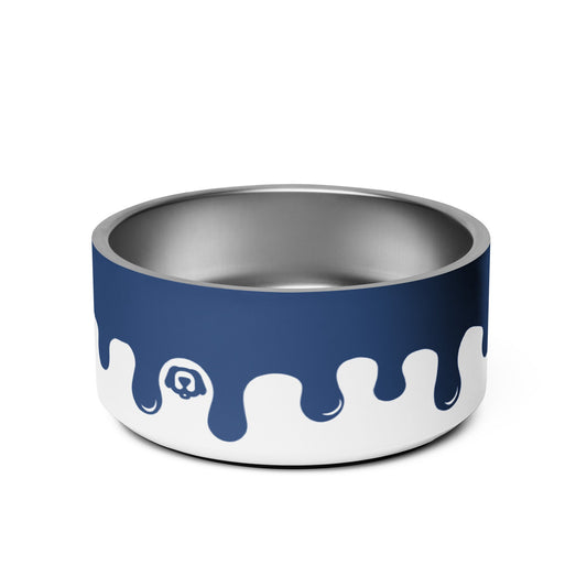 Pawcasso Blueberry Paint Drip 32oz Dog Bowl - Dog Bowls & Feeders - Wuforia - Default Title - 8371347_16786