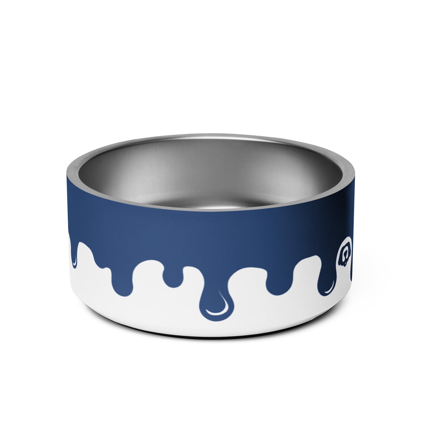 Pawcasso Blueberry Paint Drip 32oz Dog Bowl - Dog Bowls & Feeders - Wuforia