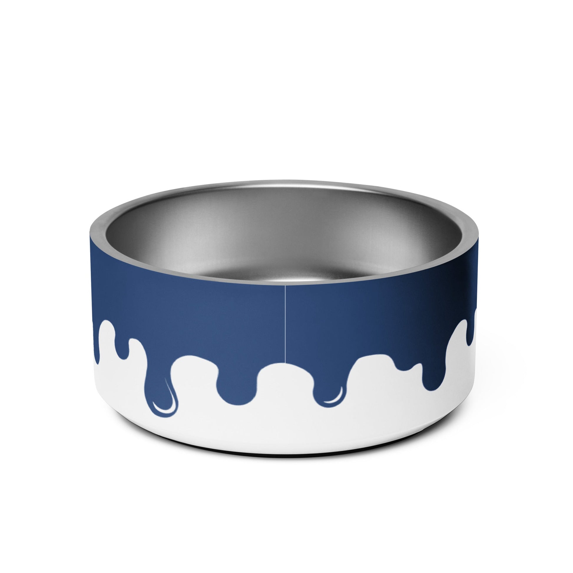 Pawcasso Blueberry Paint Drip 32oz Dog Bowl - Dog Bowls & Feeders - Wuforia