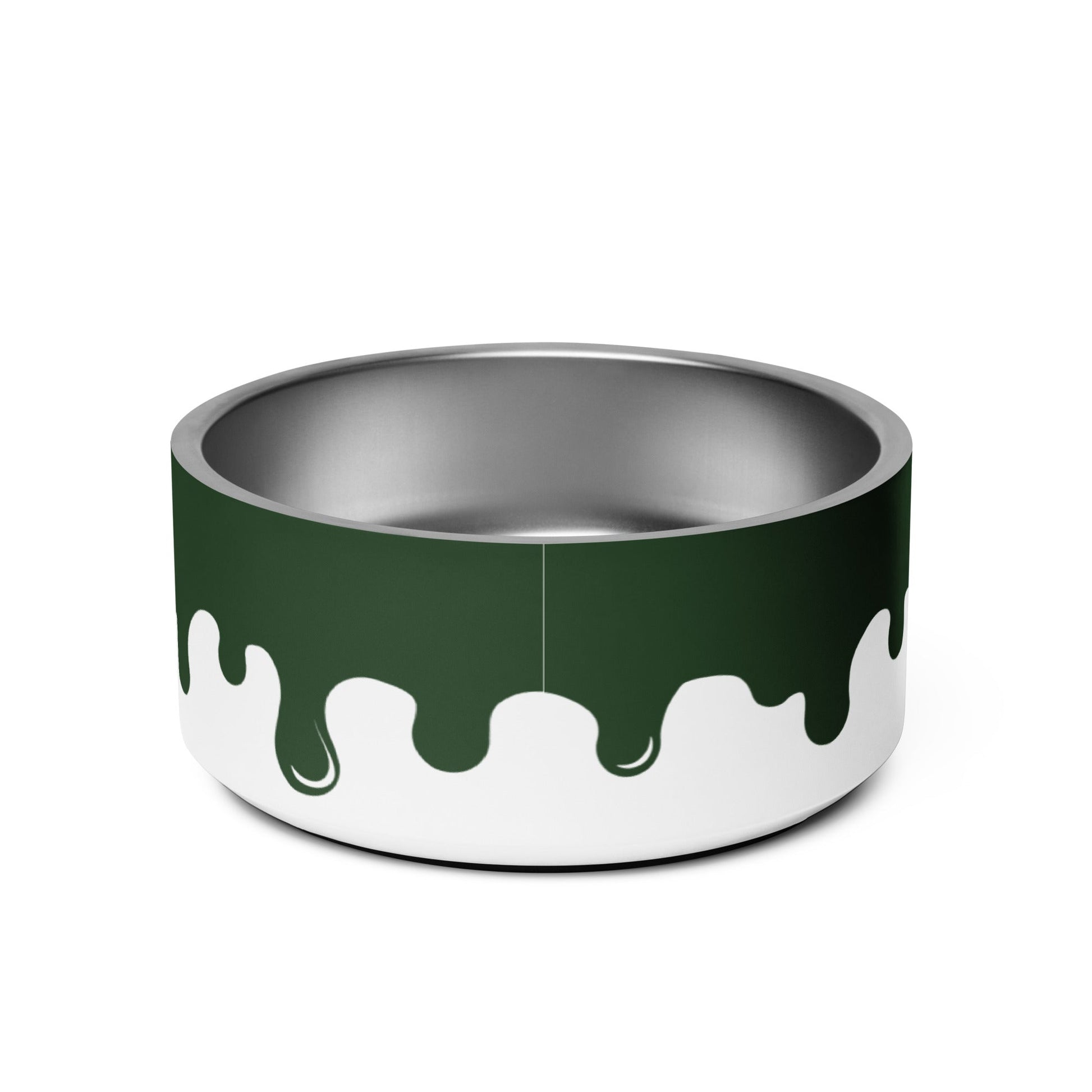 Pawcasso Broccoli Paint Drip 32oz Dog Bowl - Dog Bowls & Feeders - Wuforia