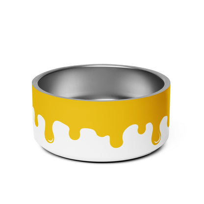 Pawcasso Cheesey Paint Drip 32oz Dog Bowl - Dog Bowls & Feeders - Wuforia