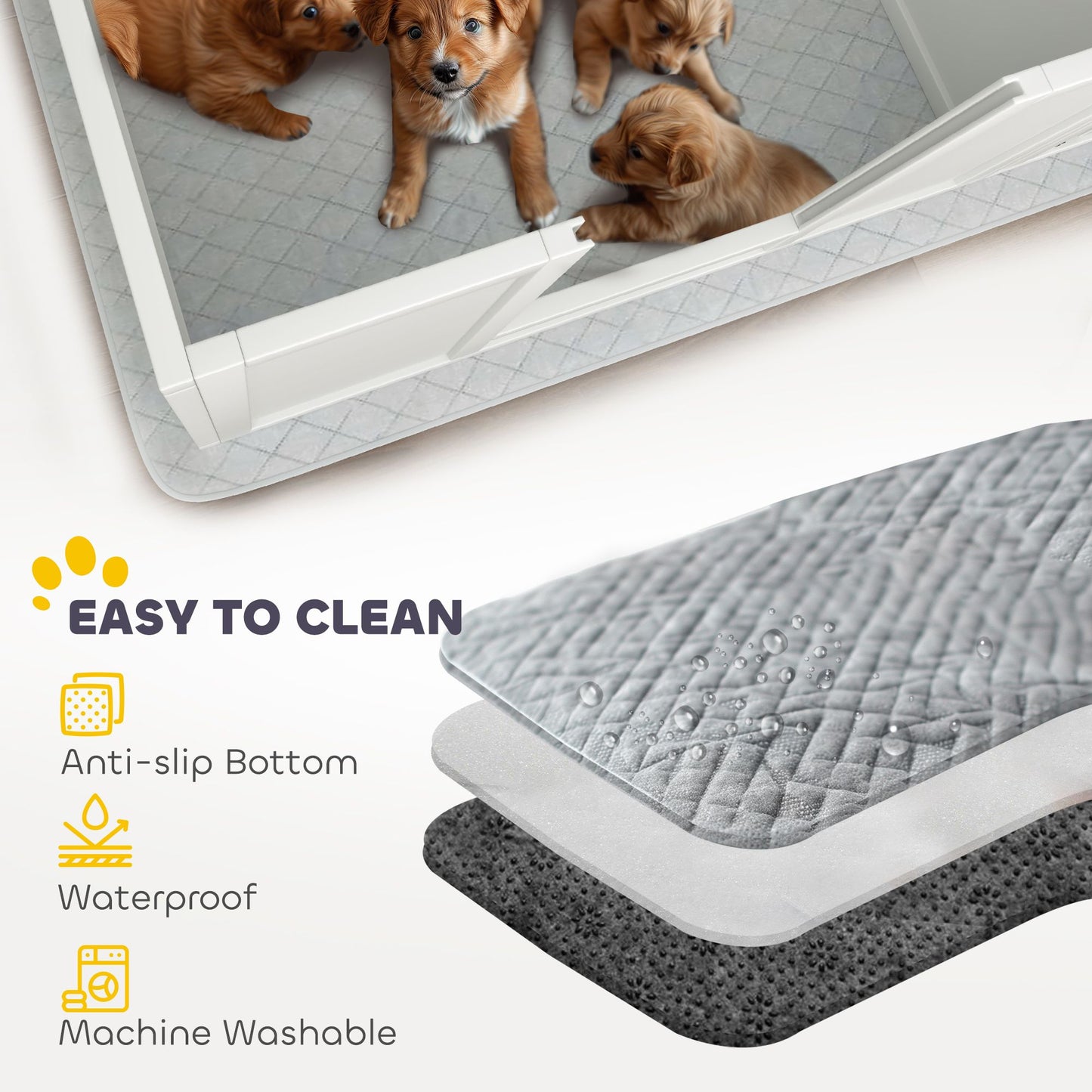 Purrfect Pet Kingdom Adjustable Door Whelping Box for Dogs Purrfect Pet Kingdom