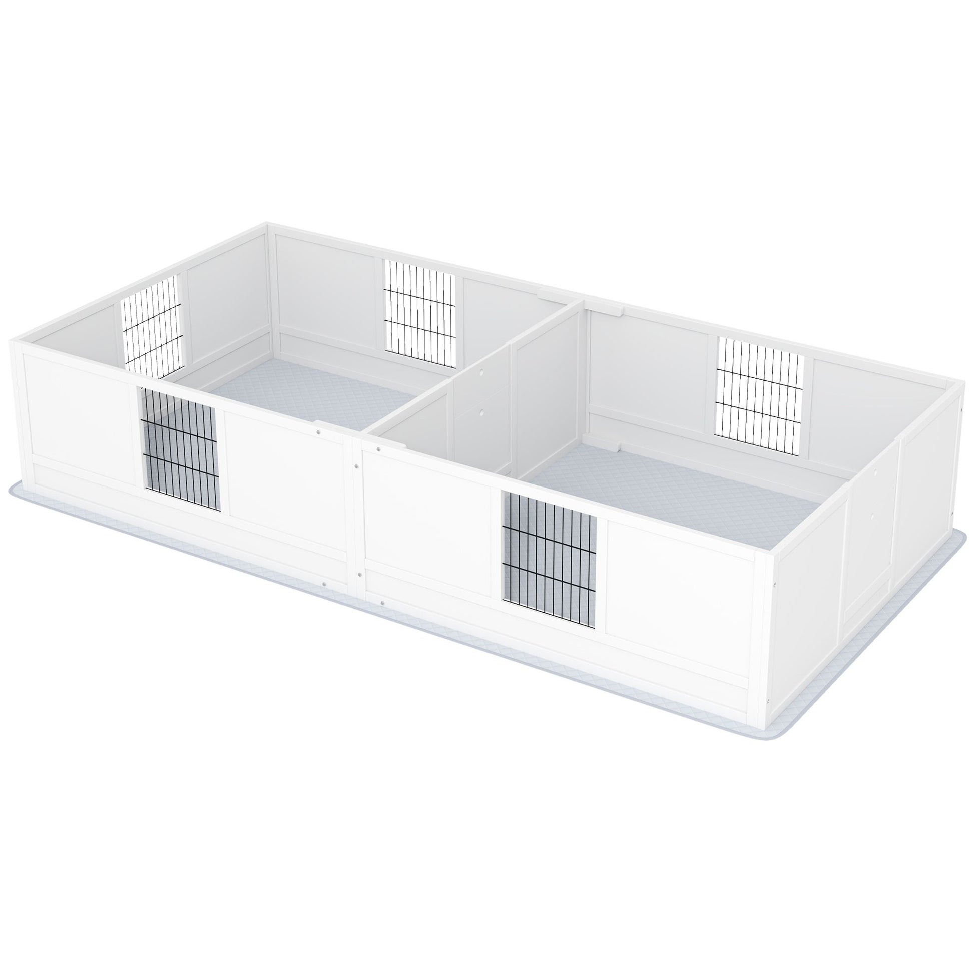 Purrfect Pet Kingdom Adjustable Door Whelping Box for Dogs Purrfect Pet Kingdom