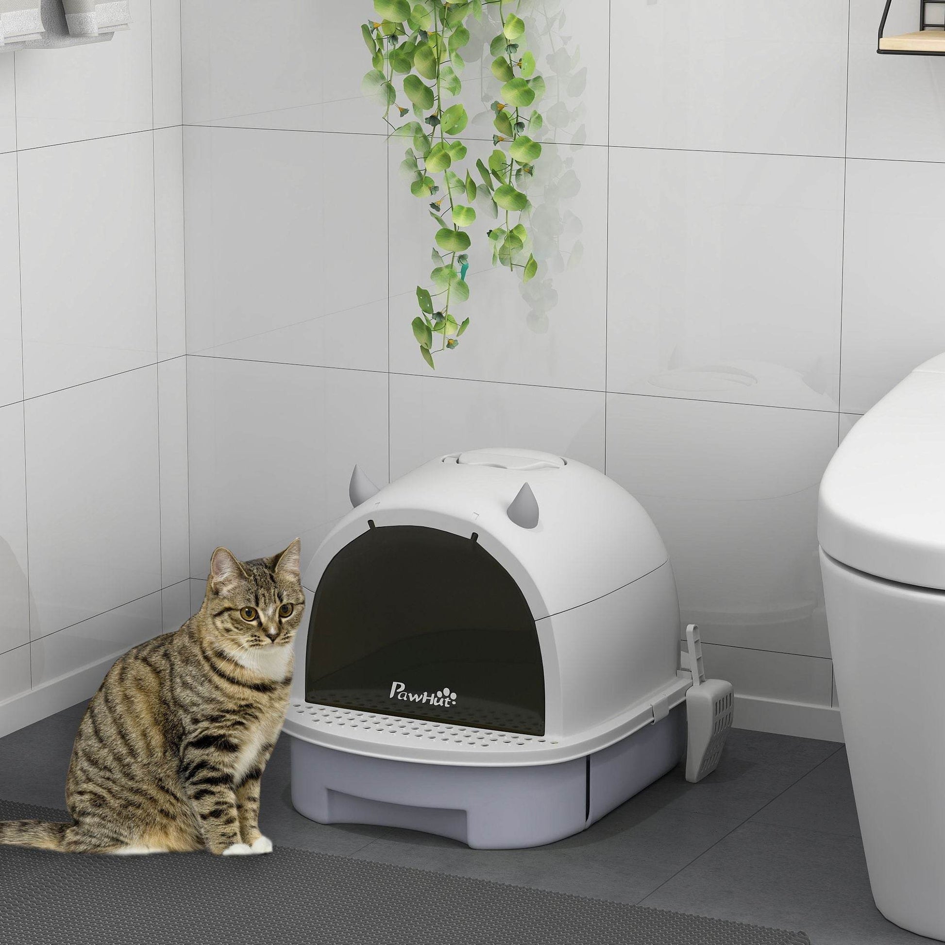 Purrfect Pet Kingdom Cat Litter Box with Scoop Included Purrfect Pet Kingdom
