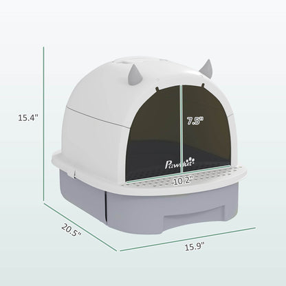 Purrfect Pet Kingdom Cat Litter Box with Scoop Included Purrfect Pet Kingdom