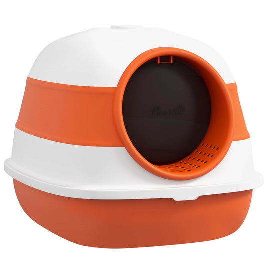 Purrfect Pet Kingdom Covered Litter Box for Cats 🚀 White Purrfect Pet Kingdom