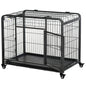 Purrfect Pet Kingdom Foldable Metal Dog Kennel 37 Inch as Pic Purrfect Pet Kingdom