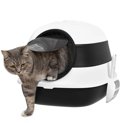 Purrfect Pet Kingdom High Sided Cat Litter Box for Odor Control Purrfect Pet Kingdom