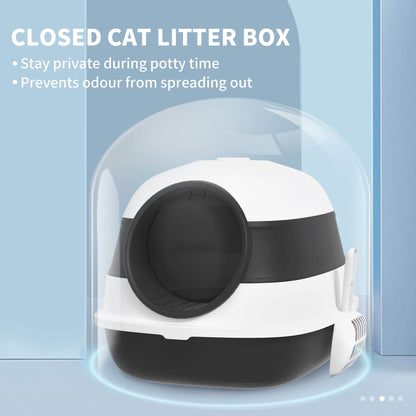 Purrfect Pet Kingdom High Sided Cat Litter Box for Odor Control Purrfect Pet Kingdom