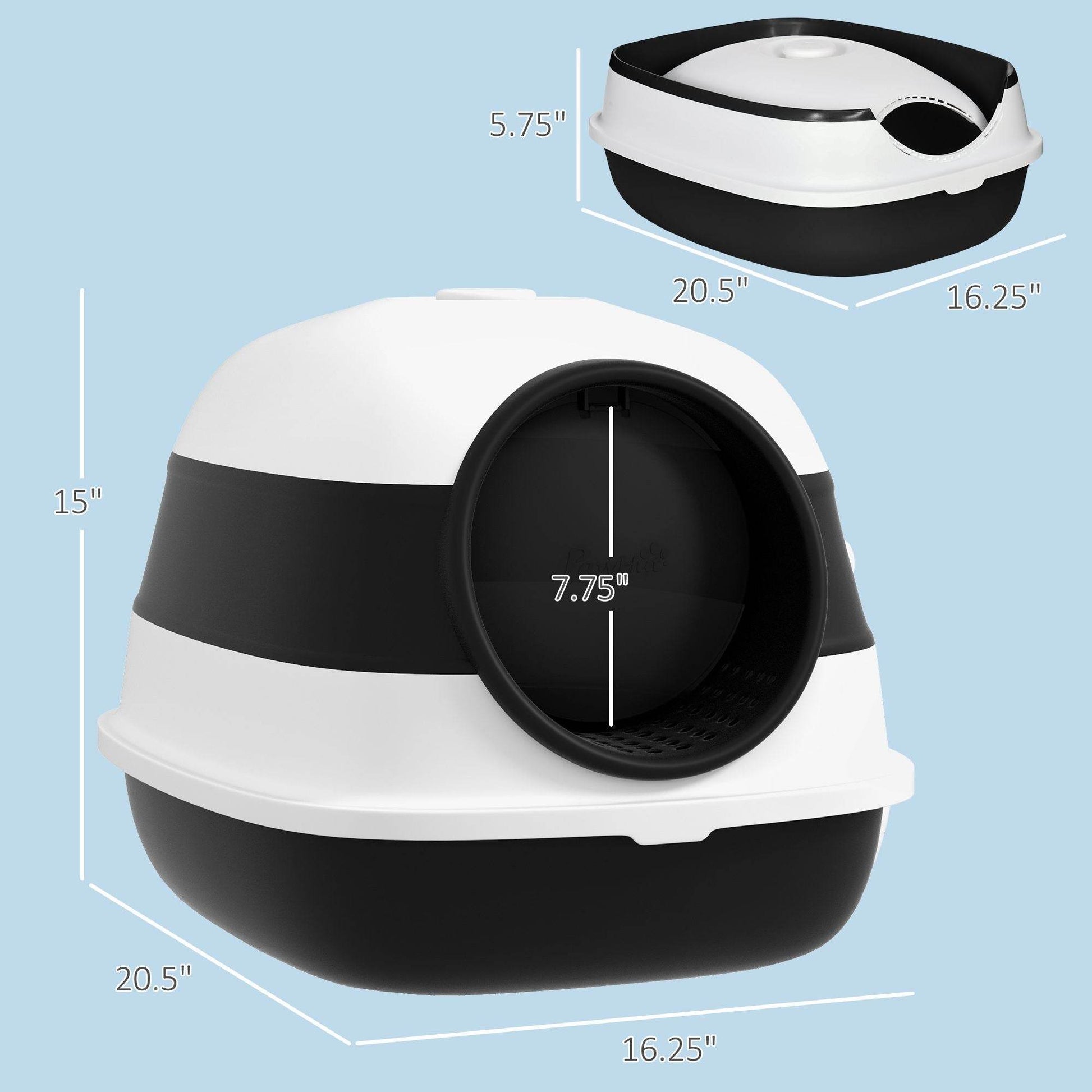 Purrfect Pet Kingdom High Sided Cat Litter Box for Odor Control Purrfect Pet Kingdom