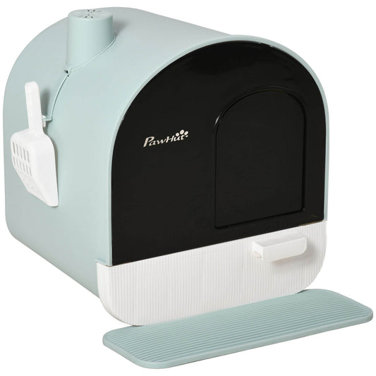 Purrfect Pet Kingdom Indoor Enclosed Cat Litter Box Solution! 😻 Green Purrfect Pet Kingdom