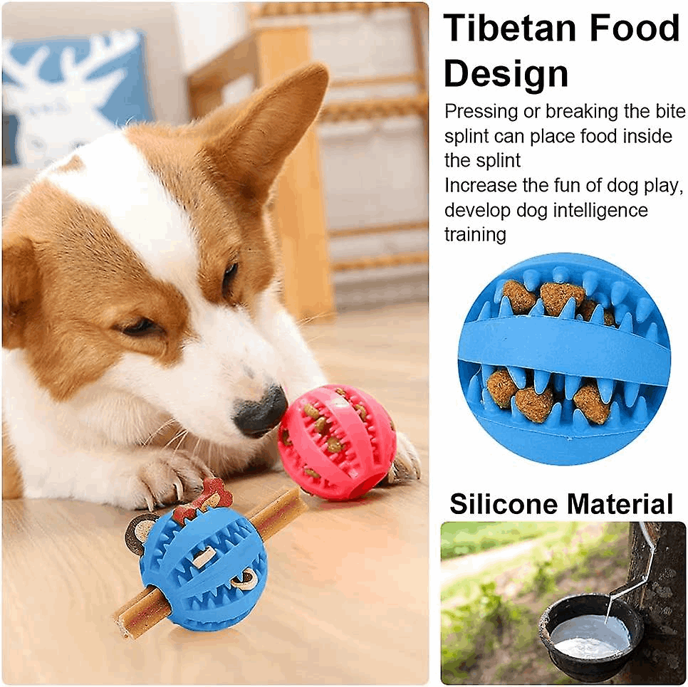 Dog Treat Toy Ball, Dog Tooth Cleaning Toy, Interactive toys
