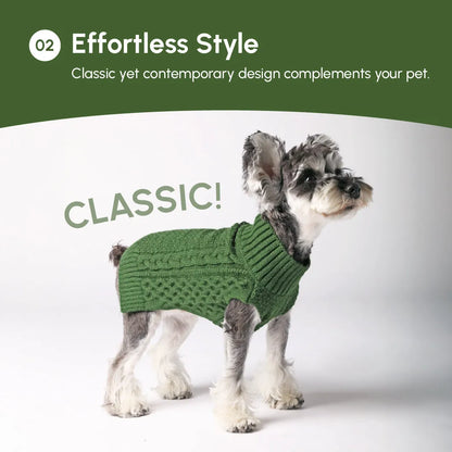 pehomnyc - Pet Sweater Vest - Green - Pet Sweater