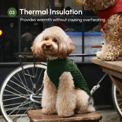 pehomnyc - Pet Sweater Vest - Green - Pet Sweater