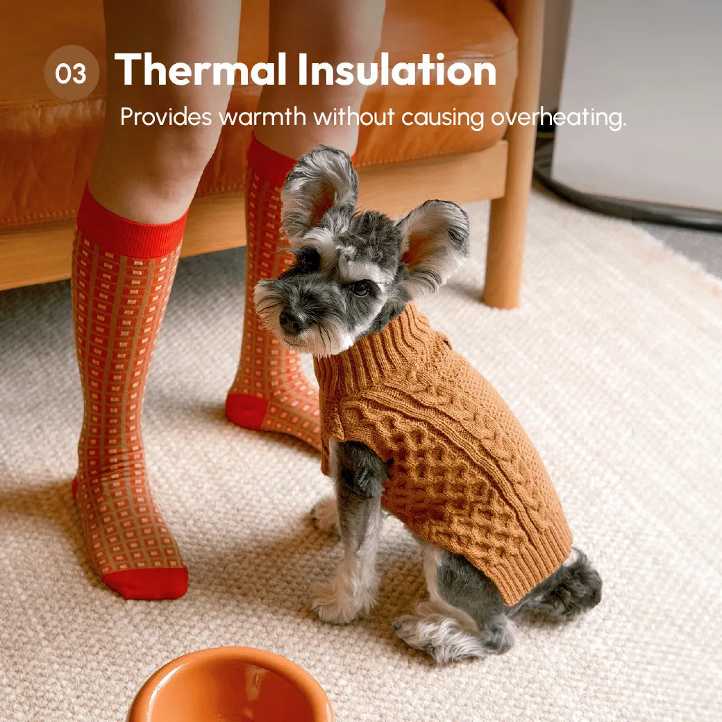 pehomnyc - Pet Sweater Vest - Toffee Orange - Pet Sweater