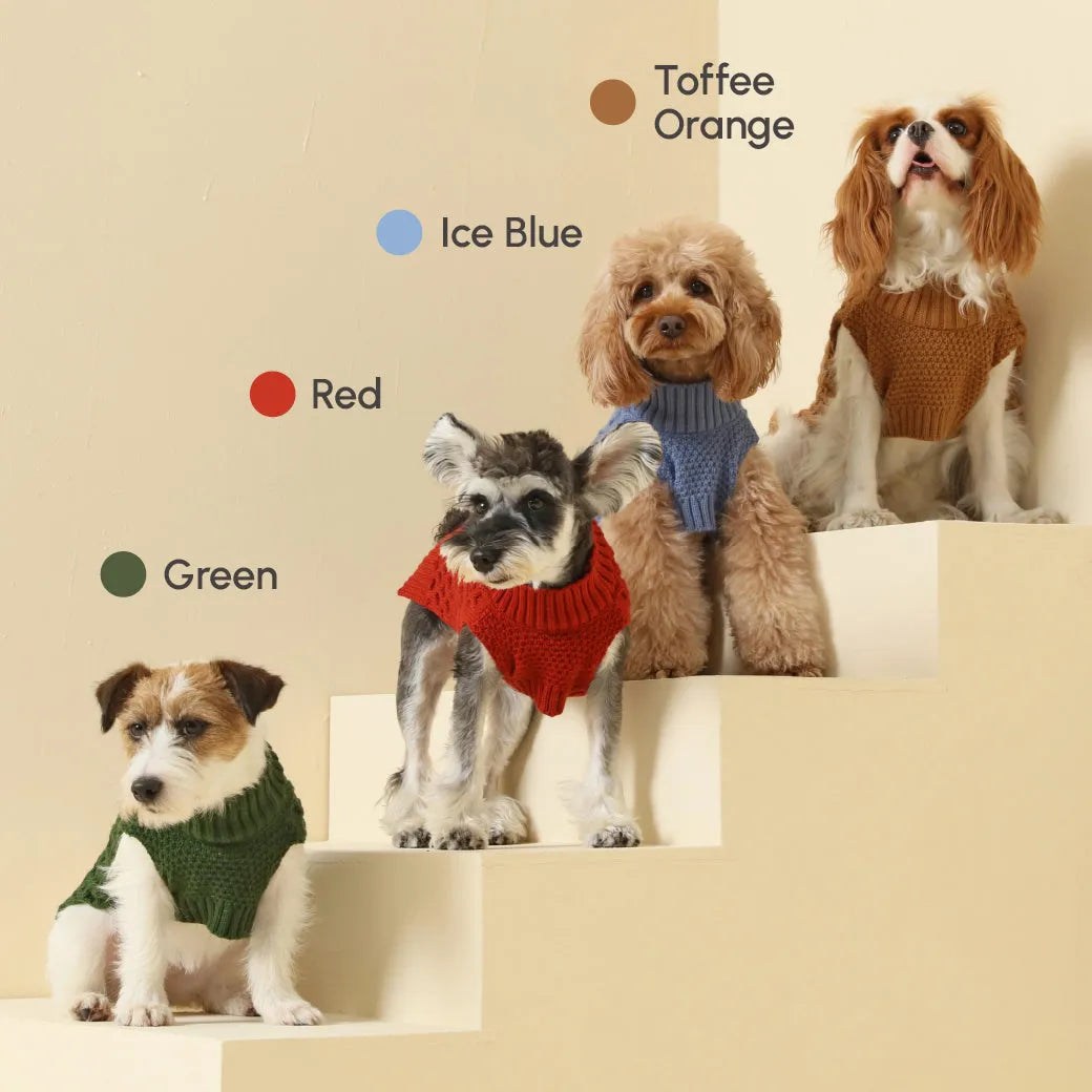 pehomnyc - Pet Sweater Vest - Toffee Orange - Pet Sweater