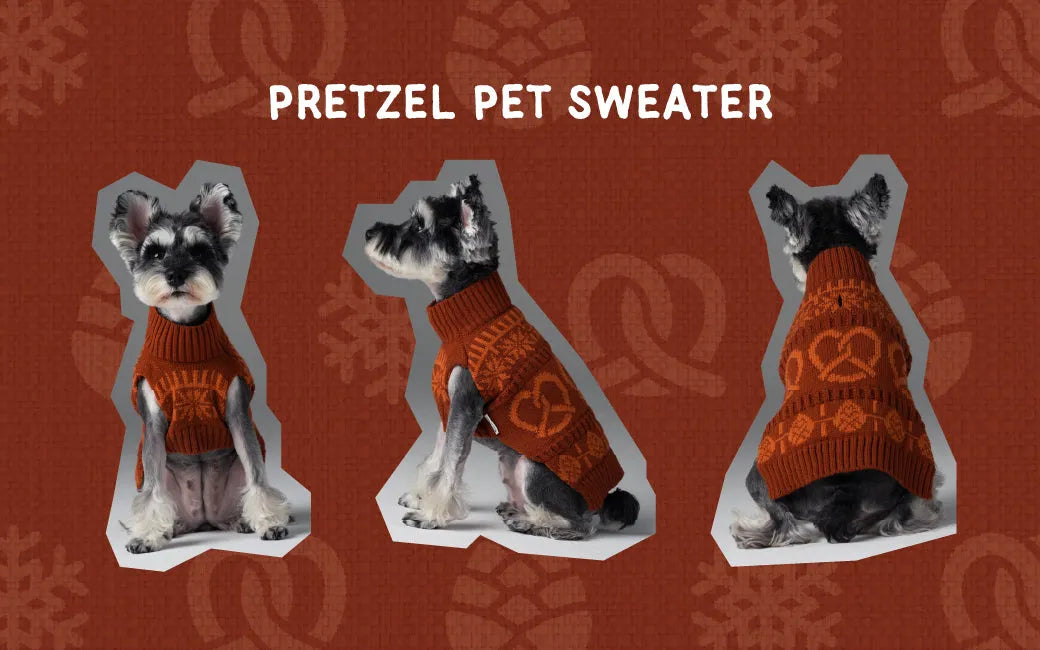 pehomnyc - Pretzel Pet Sweater - Tofee Orange - Pet Sweater