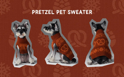 pehomnyc - Pretzel Pet Sweater - Tofee Orange - Pet Sweater