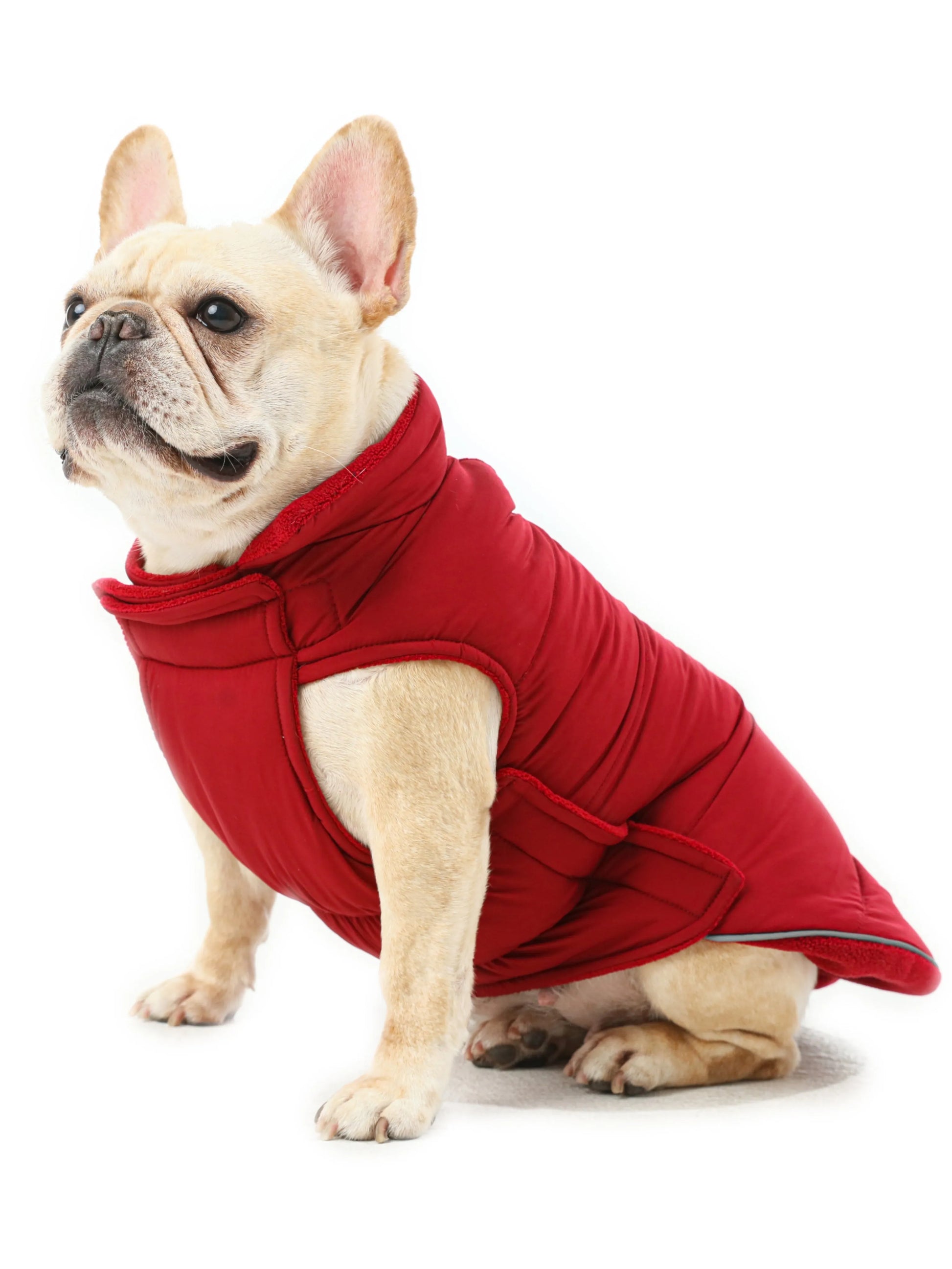 pehomnyc - Reversible Dog Vest Jacket - Red - Pet Vest