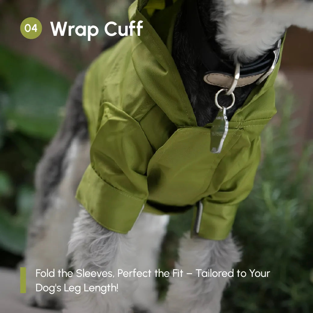 pehomnyc - Tribeca adjustable velcro raincoat - Olive