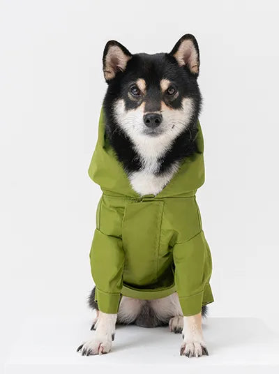 pehomnyc - Tribeca adjustable velcro raincoat - Olive