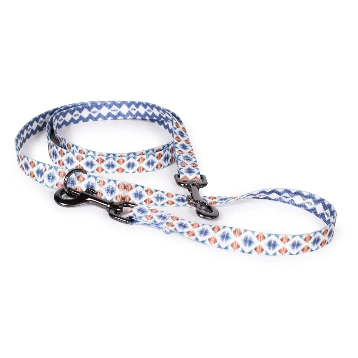 Pendleton Adventure dog leash featuring a colorful geometric pattern and durable clips for outdoor use