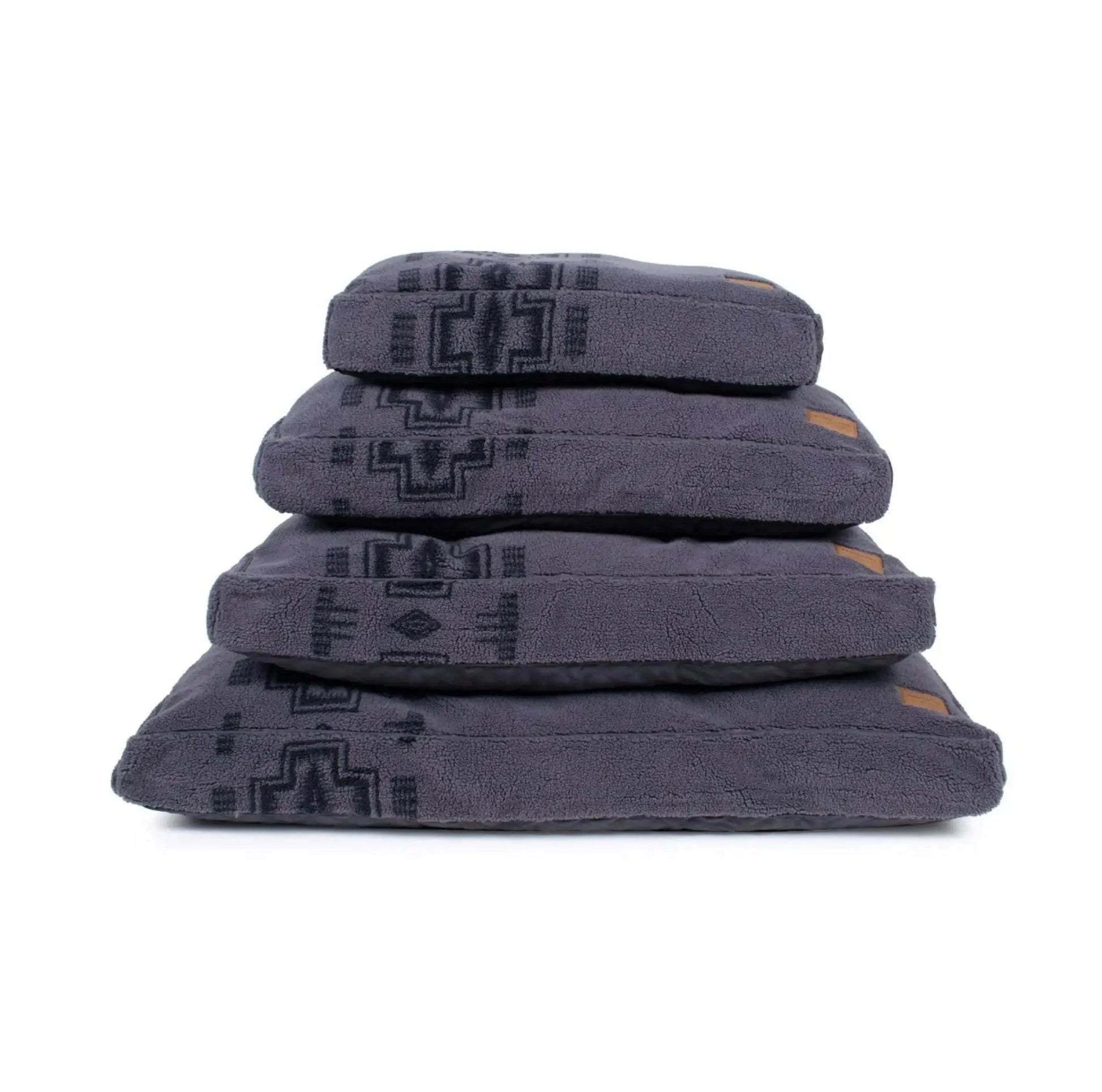 Pendleton Berber Pet Napper by K9 Outdoors in Harding Tonal Gray, available in Small, Medium, and Large sizes.