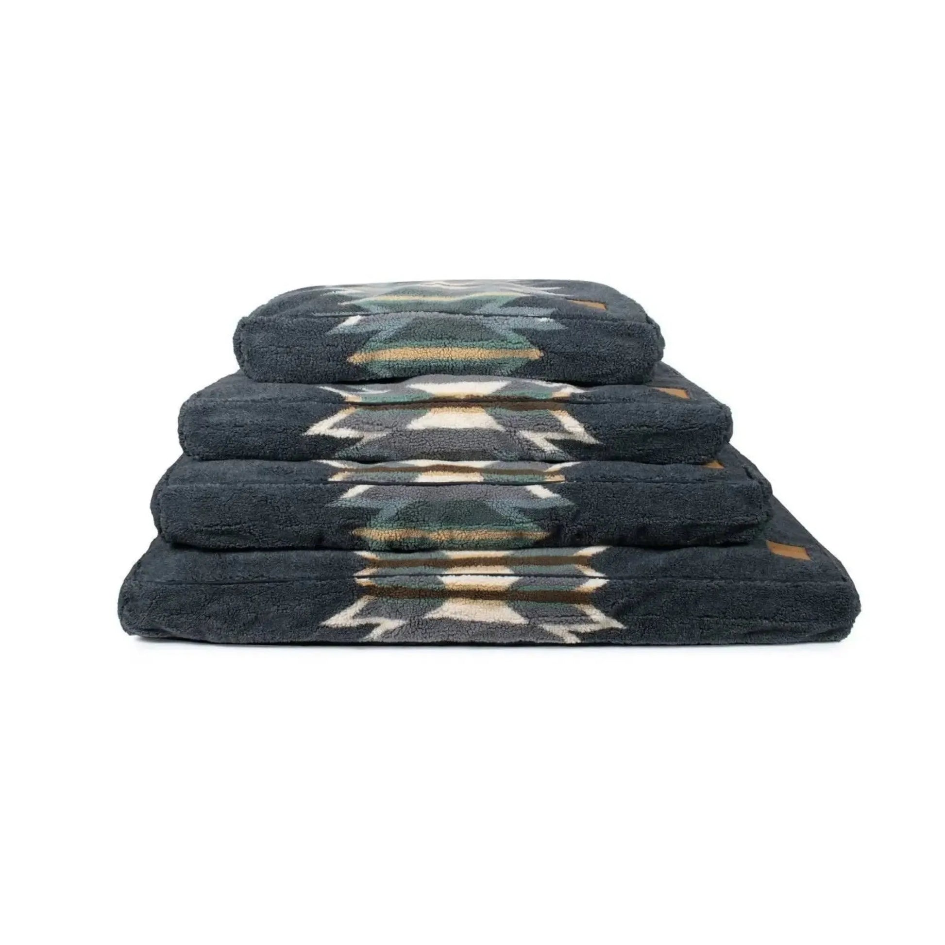 Pendleton Berber Pet Napper by K9 Outdoors in Harding Tonal Gray, available in small, medium, and large sizes.