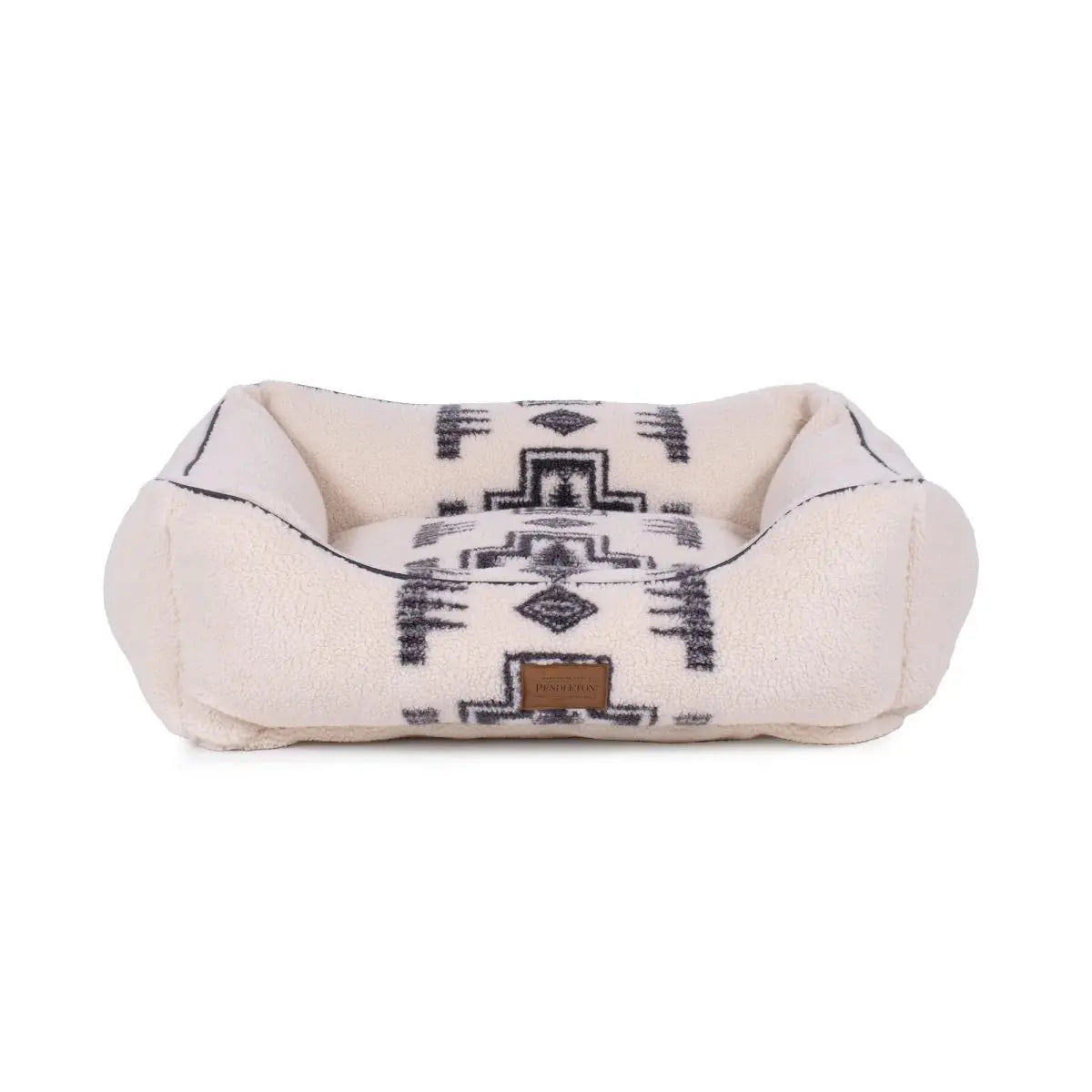 Pendleton dog bed in a stylish rectangular shape with a soft fleece design for comfort