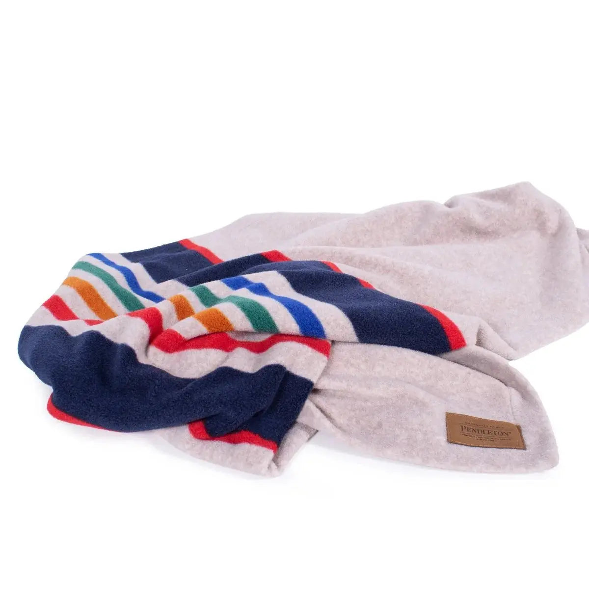 Pendleton dog crate blanket in soft fabric with colorful striped design for cozy pet comfort