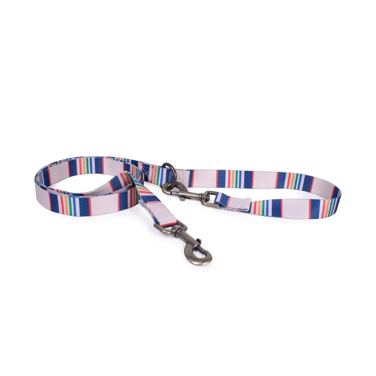 Pendleton National Park dog leash featuring vibrant stripes and durable hardware for stylish walks
